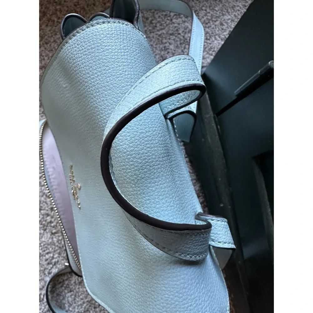 Kate Spade Mint Green Leather Backpack Purse